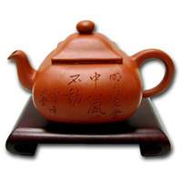 Four Seasons with Chinese Poem Teapot