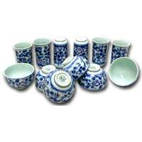 Blue Painting PorselainTea Cup Set